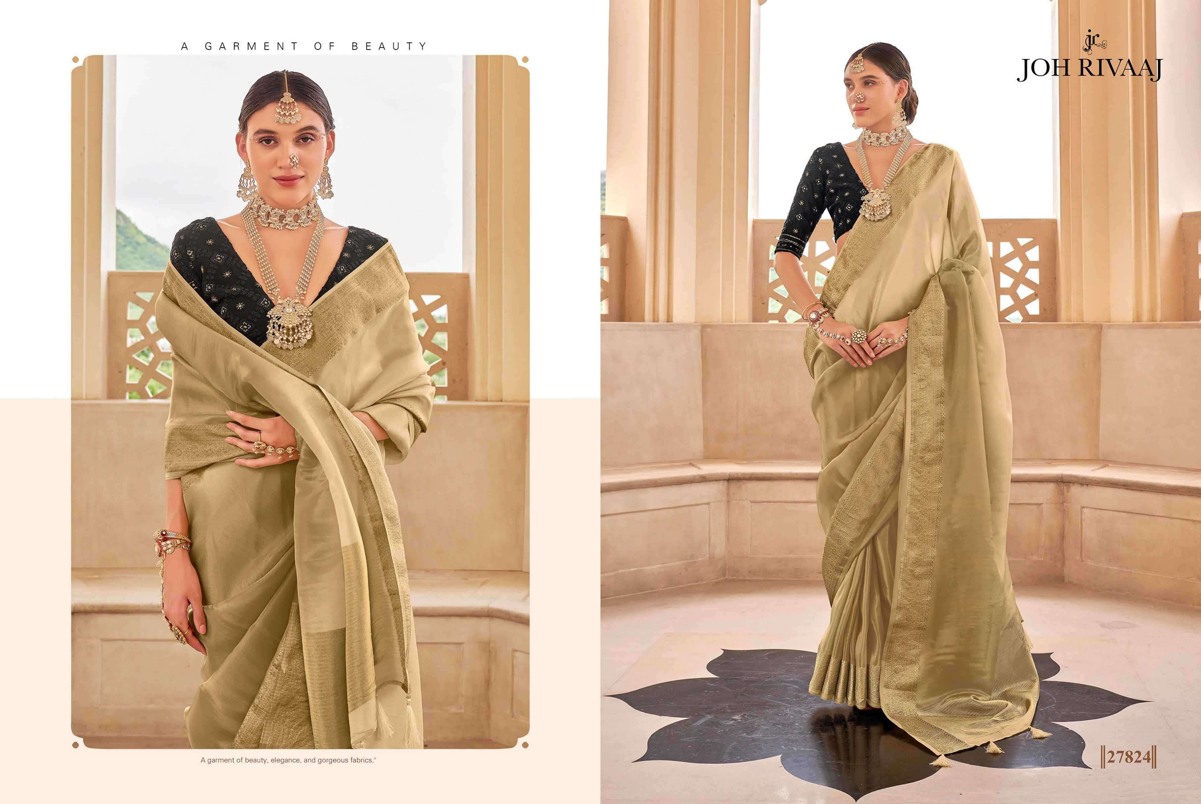 JOH RIVAAJ PRESENTS JAROKHA EXCLUSIVE SOFT SILK SAREE WITH LUCKNOWI WORK BLOUSE CATALOG WHOLESALER AND EXPORTER 
