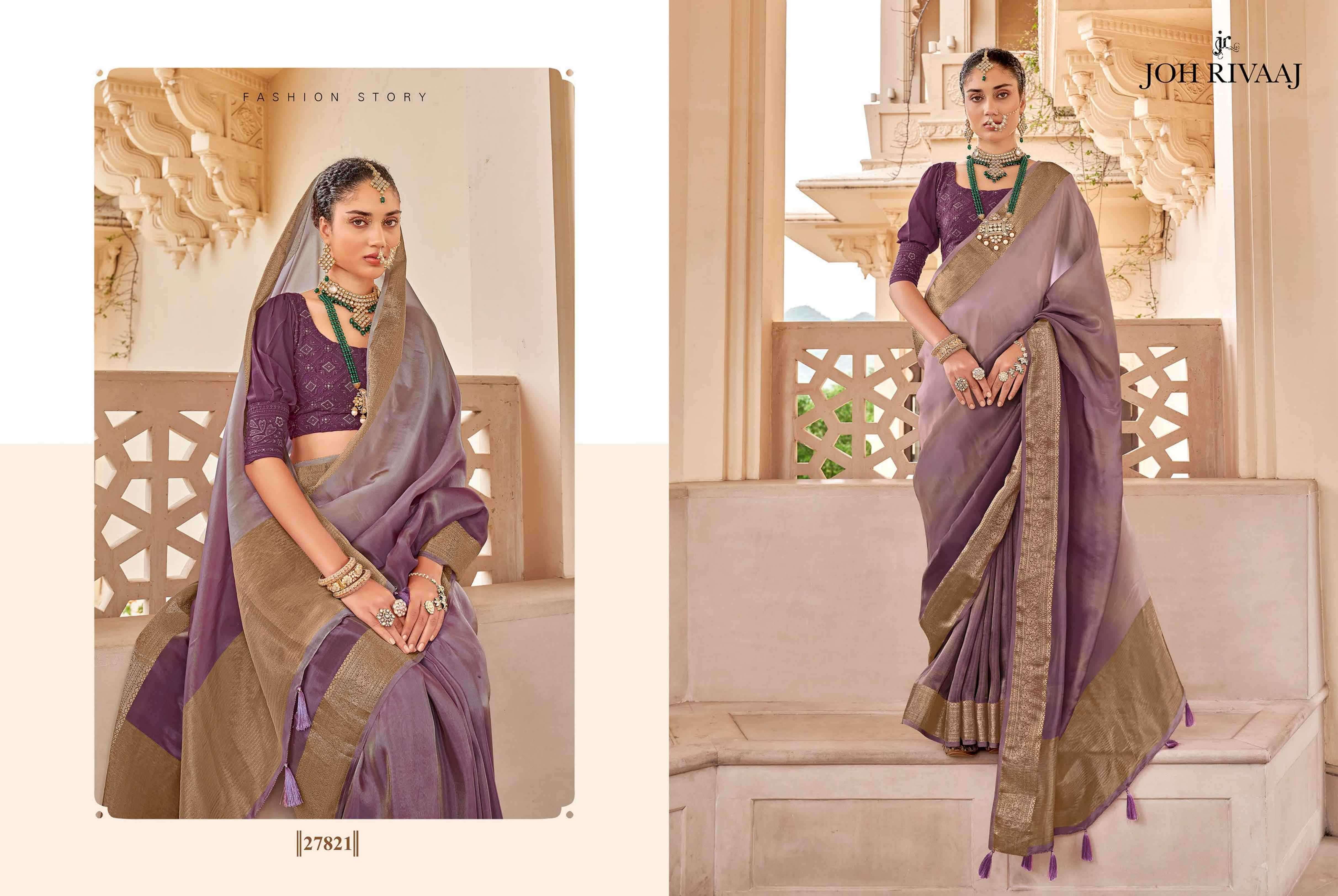 JOH RIVAAJ PRESENTS JAROKHA EXCLUSIVE SOFT SILK SAREE WITH LUCKNOWI WORK BLOUSE CATALOG WHOLESALER AND EXPORTER 