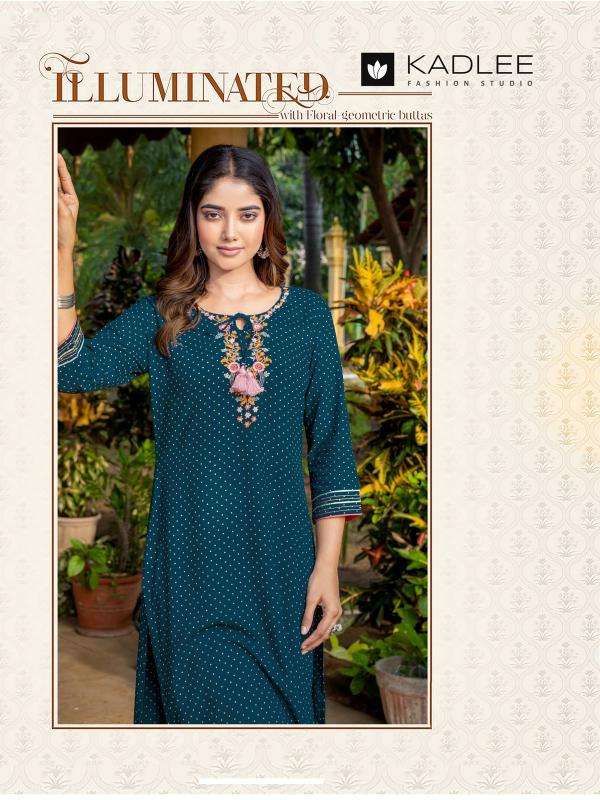 KADLEE PRESENTS ANGEL VOL-2 CASUAL WEAR PRINT RAYON READYMADE KURTIS CATALOG WHOLESALER AND EXPORTER 