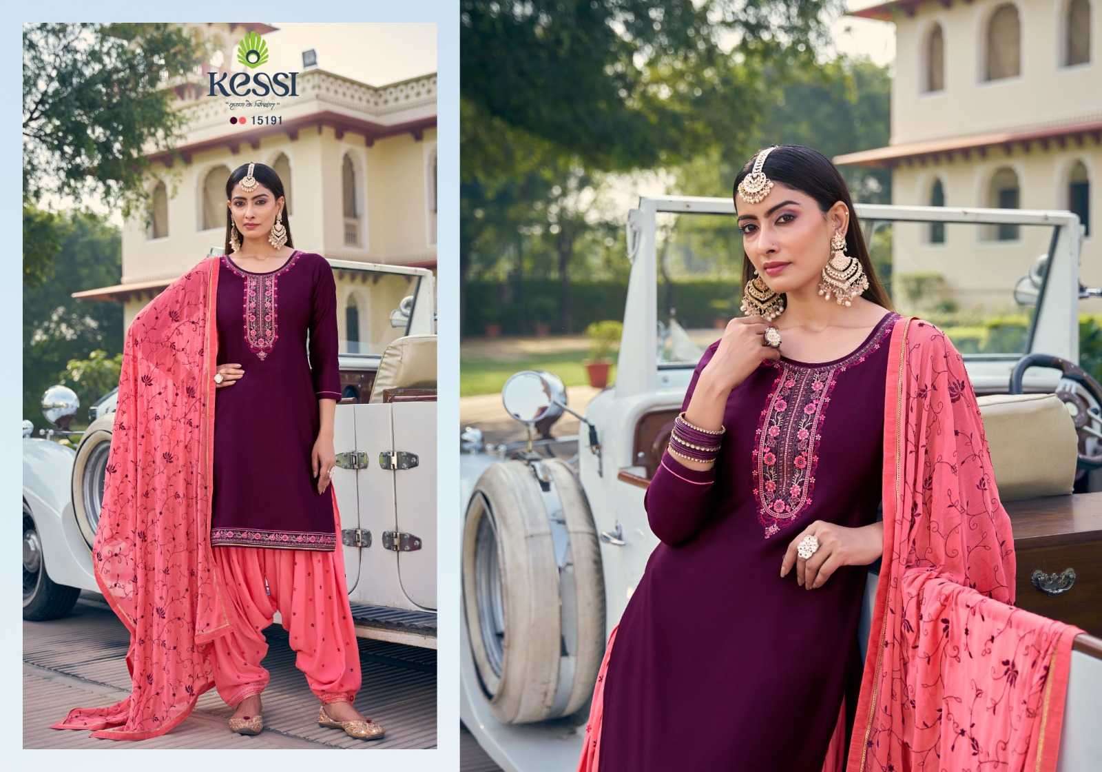 KESSI PRESENTS PATIALA HOUSE VOL-101 JAM SILK COTTON PATIYALA 3PCS DRESS MATERIAL CATALOG WHOLESALER AND EXPORTER 