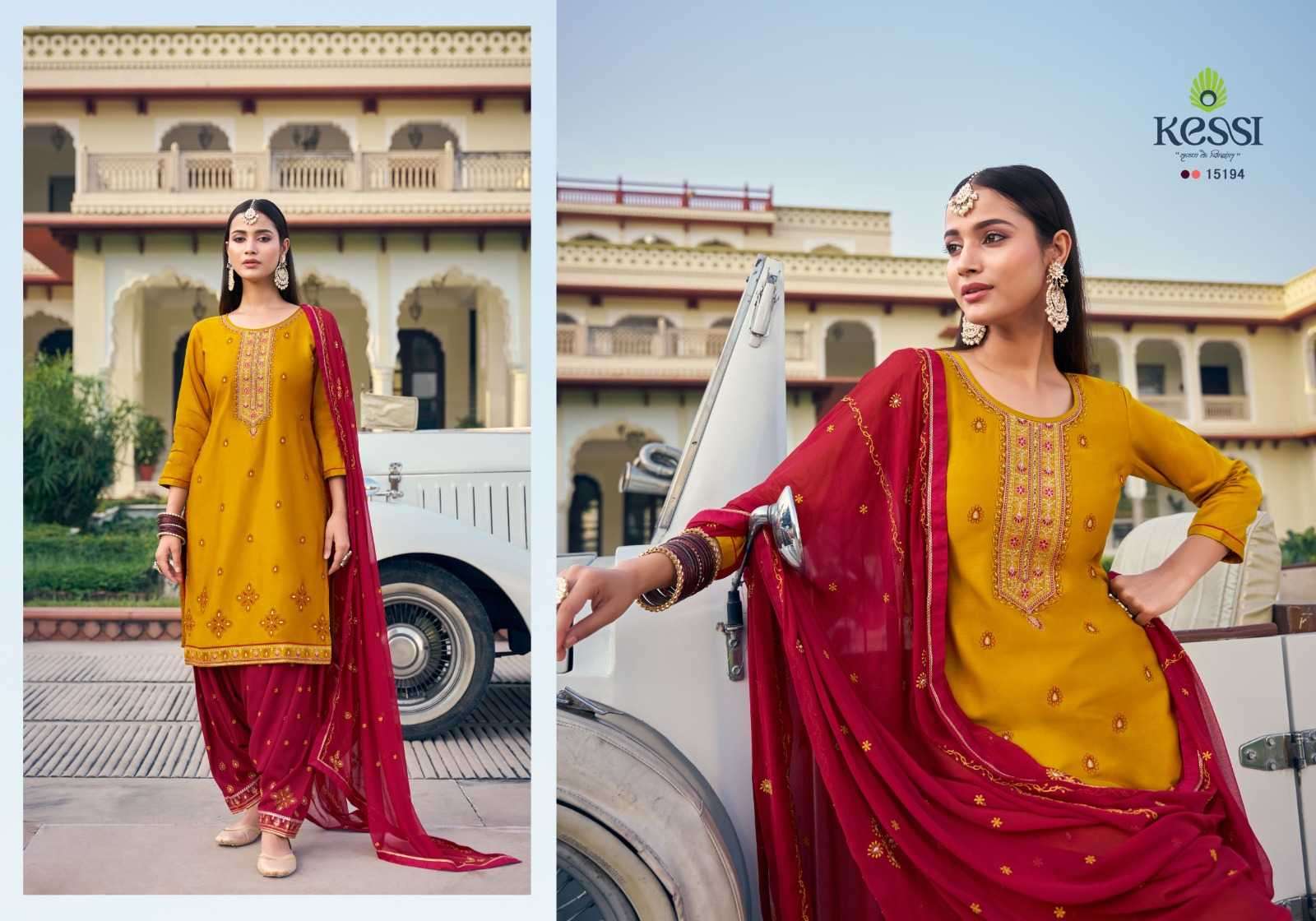 KESSI PRESENTS PATIALA HOUSE VOL-101 JAM SILK COTTON PATIYALA 3PCS DRESS MATERIAL CATALOG WHOLESALER AND EXPORTER 