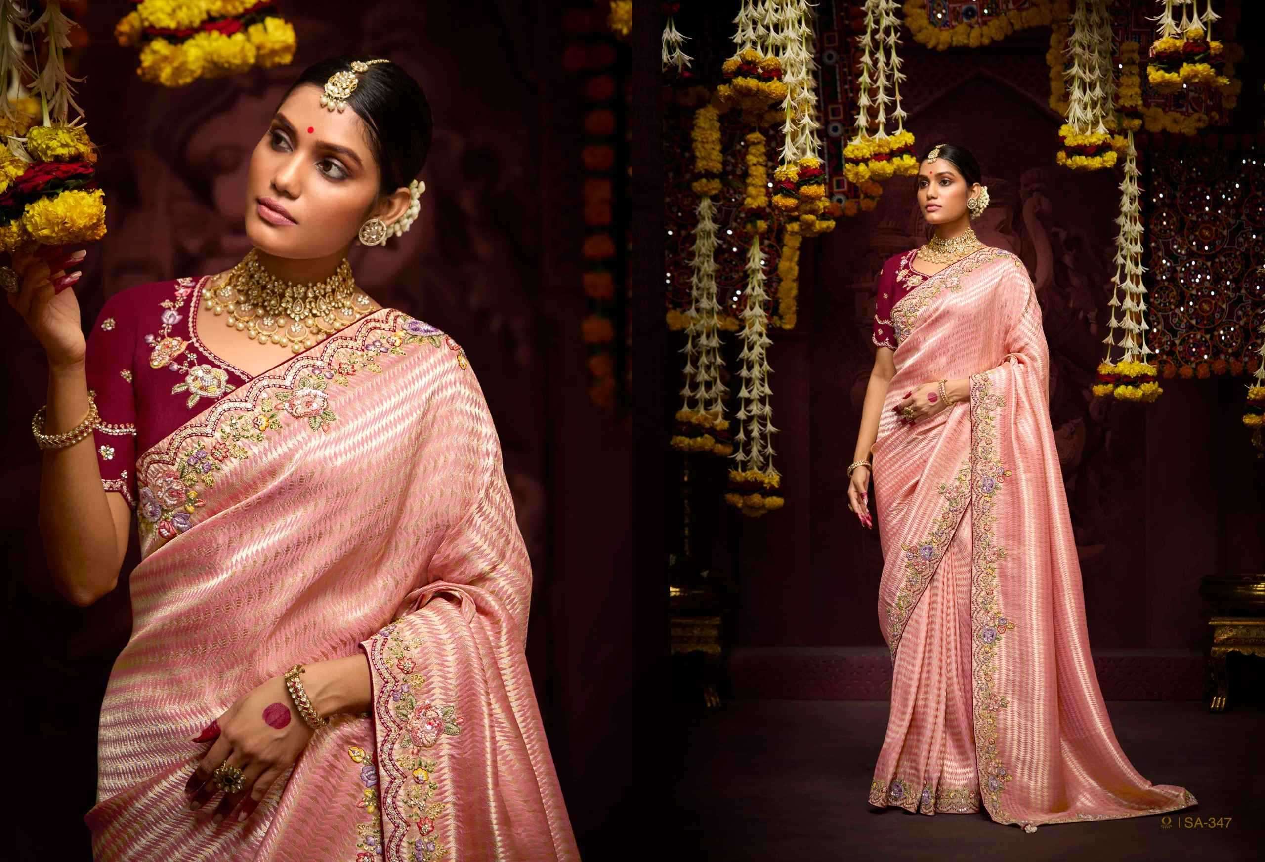 KIMORA PRESENTS PRASANG 341 To 351 PURE BANARASI KANJIVARAM SAREES CATALOG WHOLESALER AND EXPORTER IN SURAT