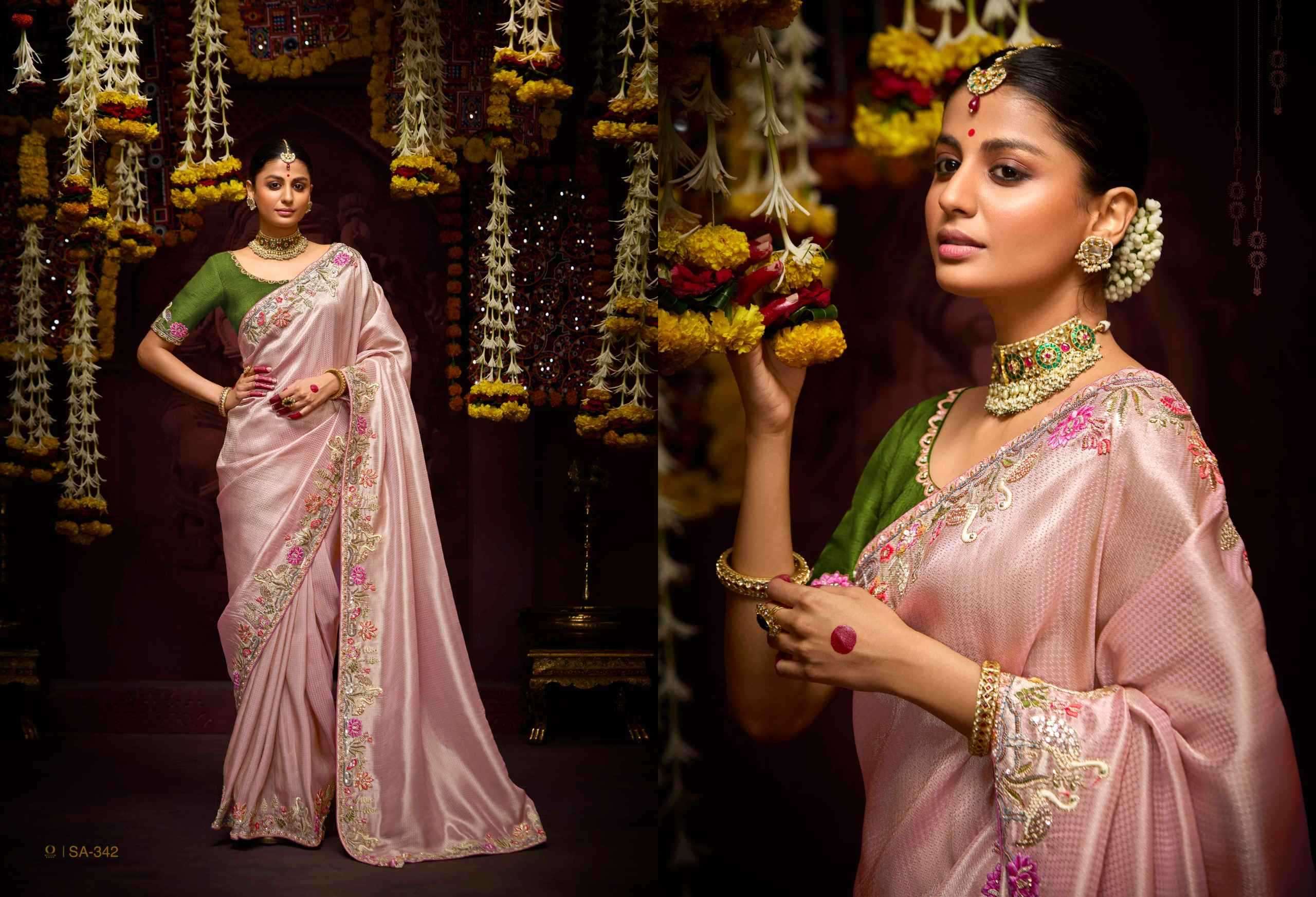 KIMORA PRESENTS PRASANG 341 To 351 PURE BANARASI KANJIVARAM SAREES CATALOG WHOLESALER AND EXPORTER IN SURAT