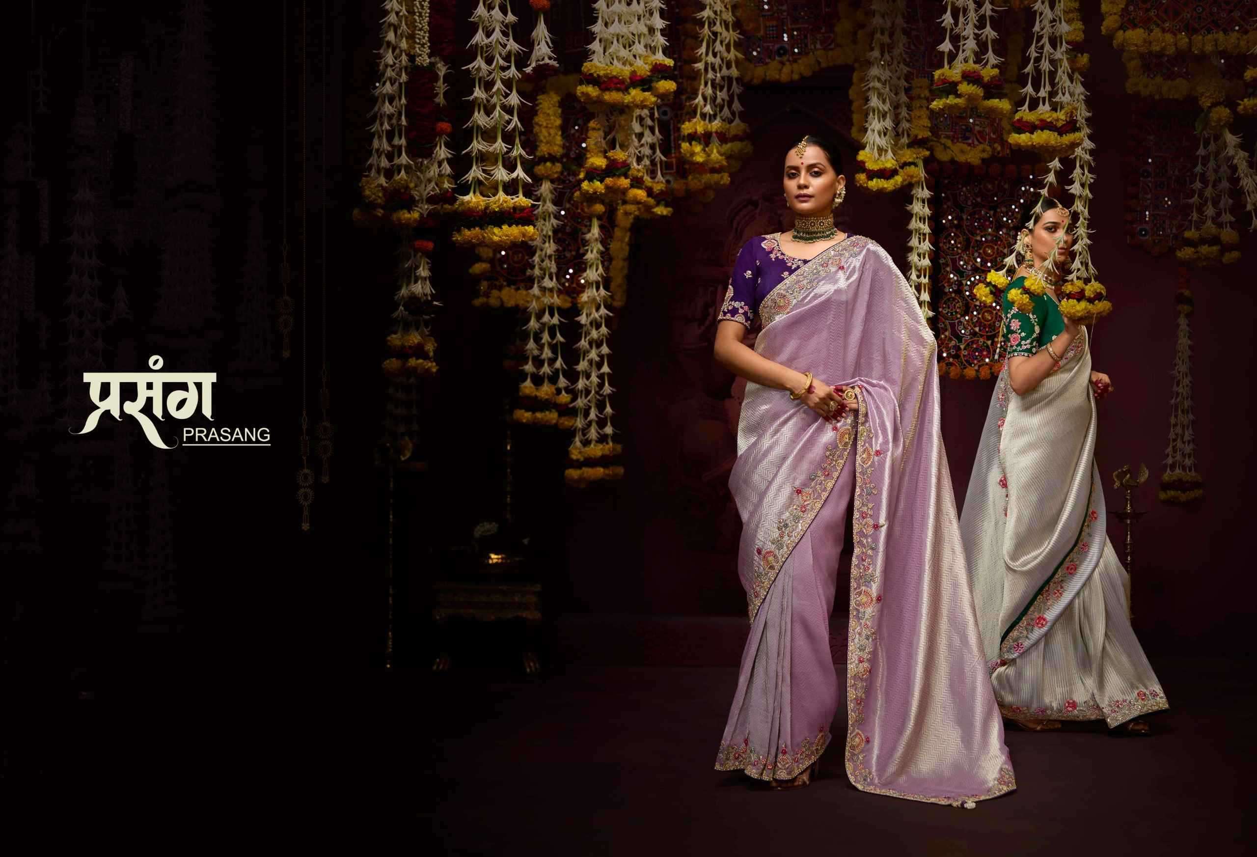 KIMORA PRESENTS PRASANG 341 To 351 PURE BANARASI KANJIVARAM SAREES CATALOG WHOLESALER AND EXPORTER IN SURAT