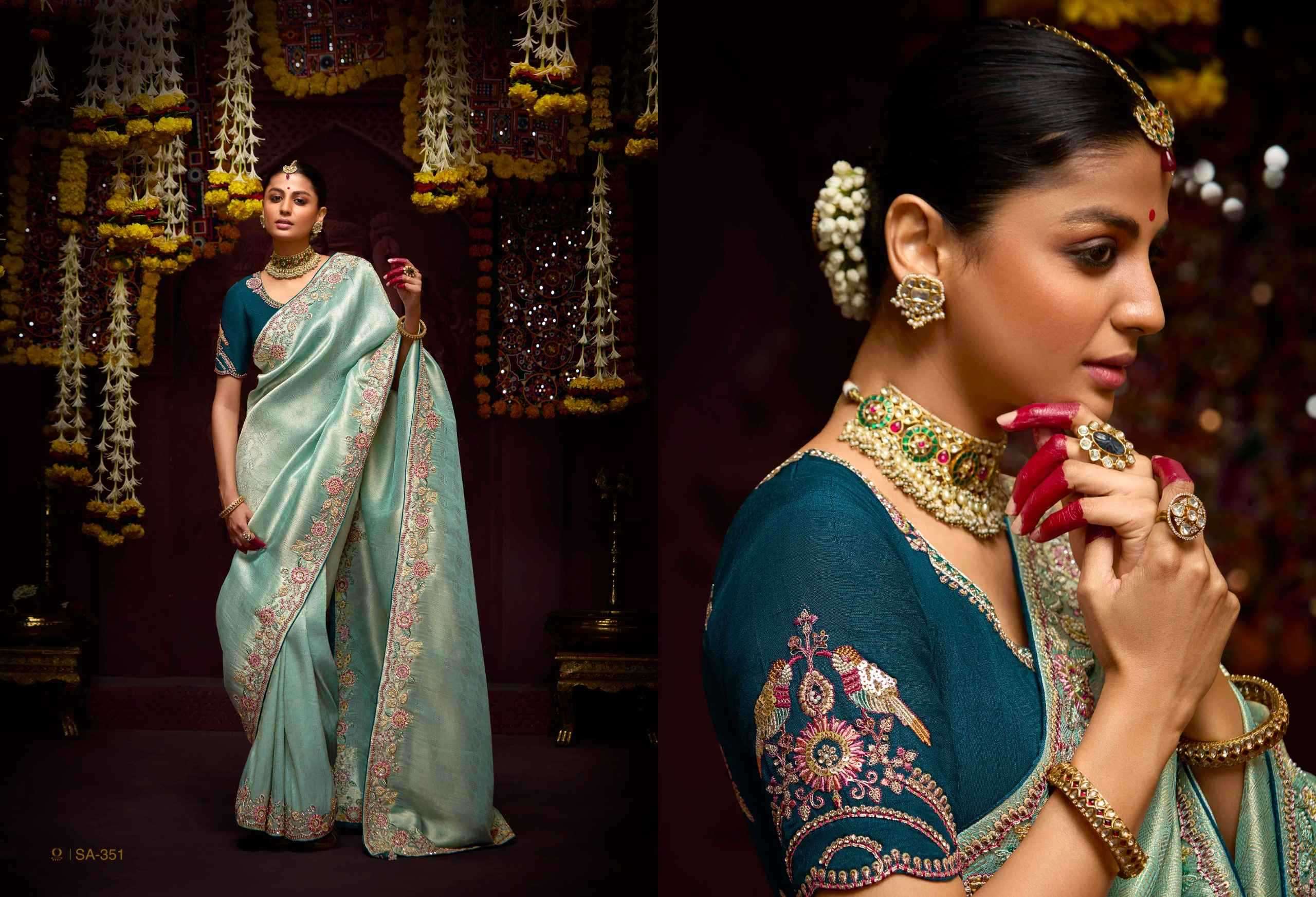KIMORA PRESENTS PRASANG 341 To 351 PURE BANARASI KANJIVARAM SAREES CATALOG WHOLESALER AND EXPORTER IN SURAT