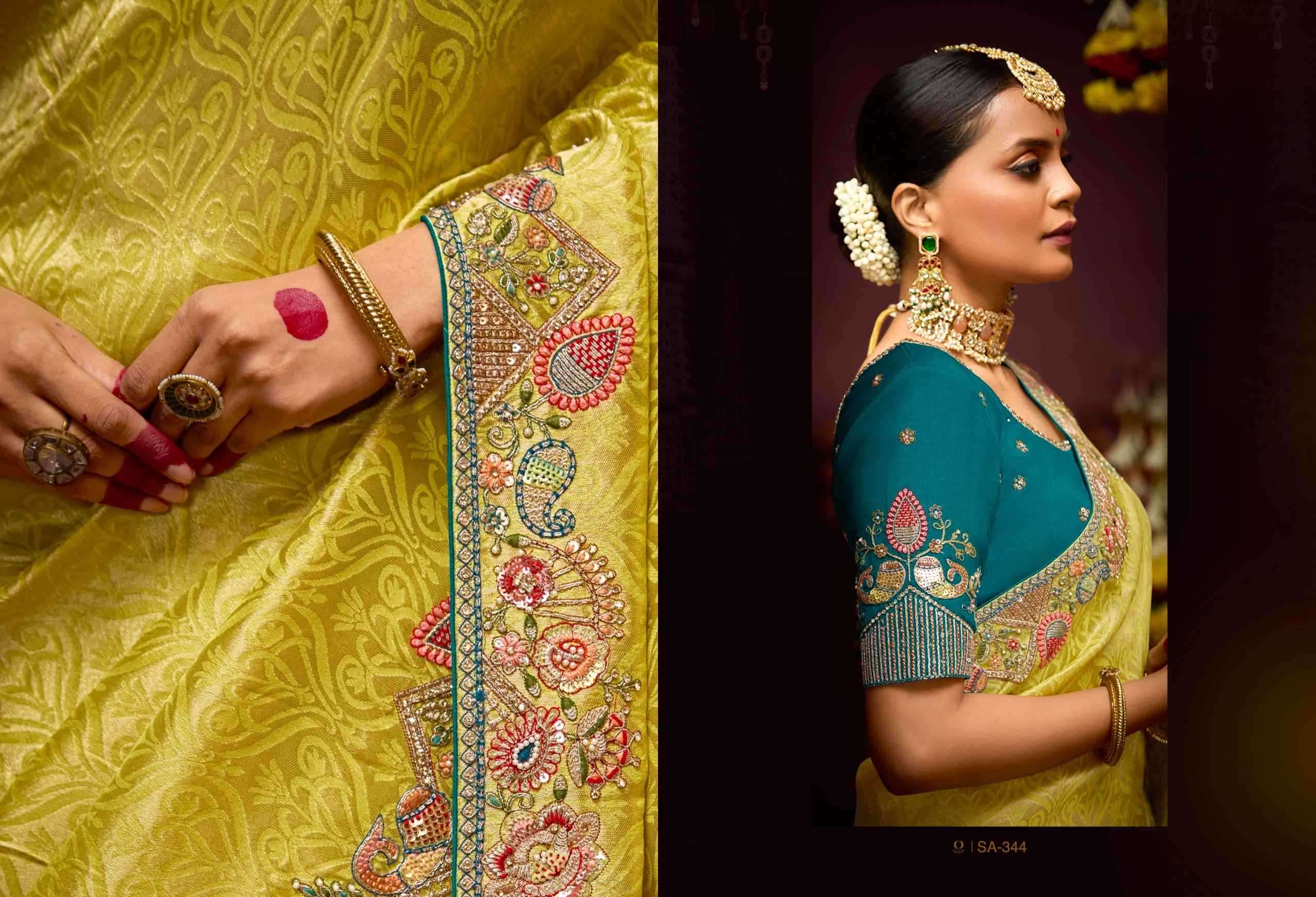 KIMORA PRESENTS PRASANG 341 To 351 PURE BANARASI KANJIVARAM SAREES CATALOG WHOLESALER AND EXPORTER IN SURAT