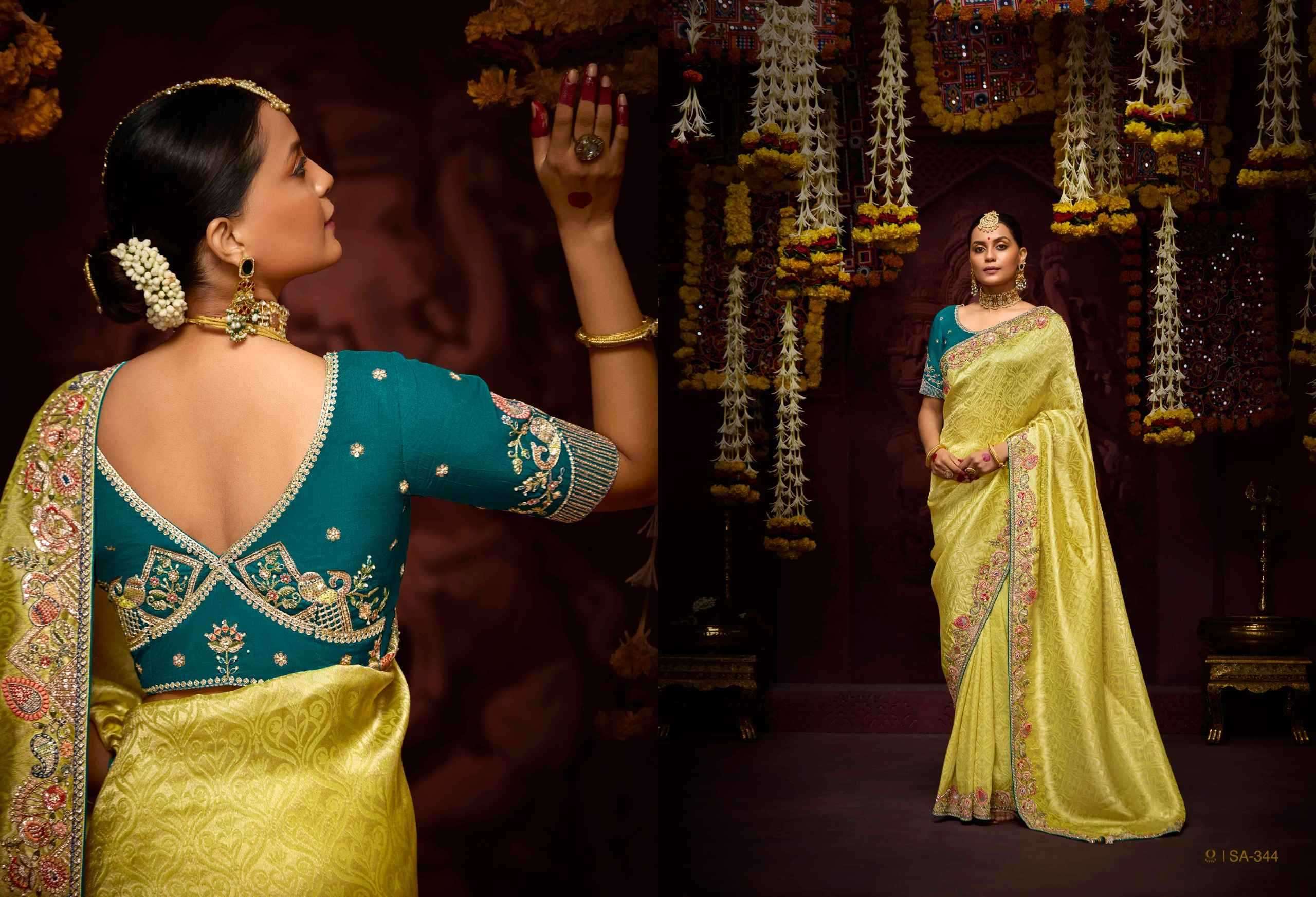 KIMORA PRESENTS PRASANG 341 To 351 PURE BANARASI KANJIVARAM SAREES CATALOG WHOLESALER AND EXPORTER IN SURAT