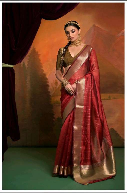 KIRA CREATION PRESENTS KANAK 6601-6606 ATTRACTIVE DESIGN MOSS SAREE FOR WOMEN CATALOG WHOLESALER AND EXPORTER