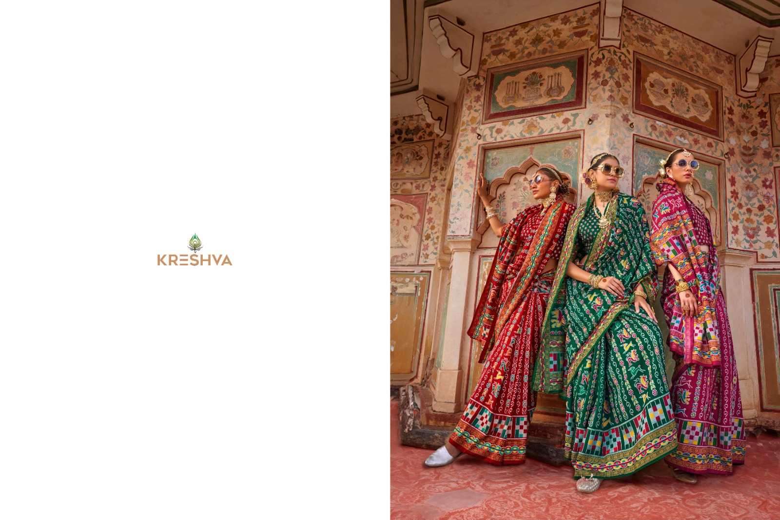 KRESHVA PRESENTS MAHANANDI 701-706 CLASSIC DESIGN MERCERIZER SIGMA SILK WOMEN SAREES CATALOG WHOLESALER AND EXPORTER 