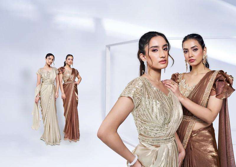 MAHOTSAV PRESENTS MOHMANTHAN 24900 SERIES ELYSSIA PARTY WEAR READY TO WEAR SAREE CATALOG WHOLESALER AND EXPORTER 