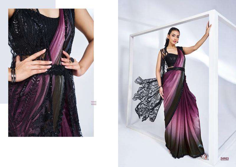 MAHOTSAV PRESENTS MOHMANTHAN 24900 SERIES ELYSSIA PARTY WEAR READY TO WEAR SAREE CATALOG WHOLESALER AND EXPORTER 