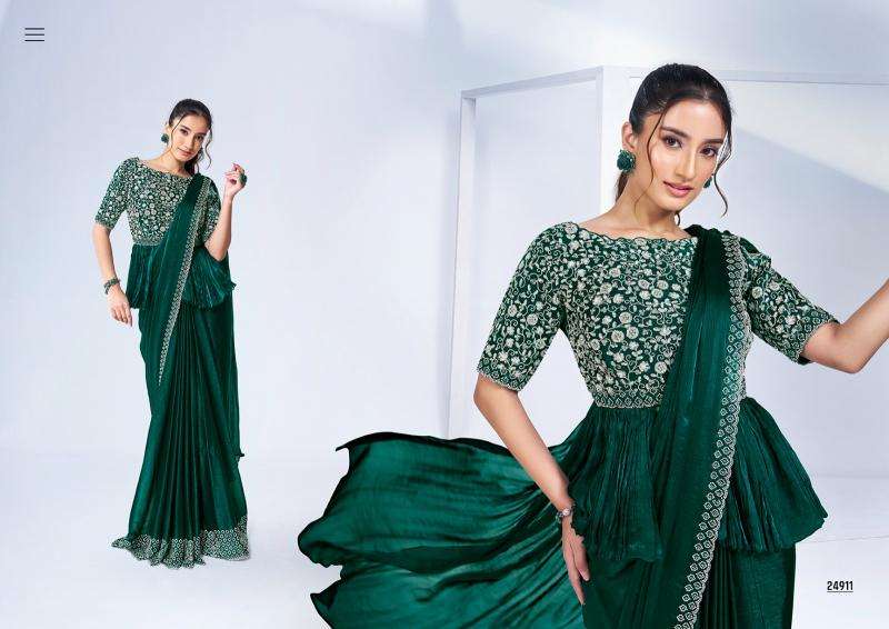 MAHOTSAV PRESENTS MOHMANTHAN 24900 SERIES ELYSSIA PARTY WEAR READY TO WEAR SAREE CATALOG WHOLESALER AND EXPORTER 