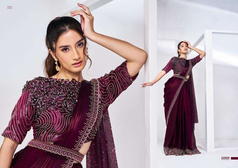 MAHOTSAV PRESENTS MOHMANTHAN 24900 SERIES ELYSSIA PARTY WEAR READY TO WEAR SAREE CATALOG WHOLESALER AND EXPORTER 
