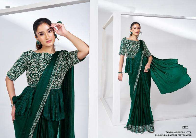 MAHOTSAV PRESENTS MOHMANTHAN 24900 SERIES ELYSSIA PARTY WEAR READY TO WEAR SAREE CATALOG WHOLESALER AND EXPORTER 