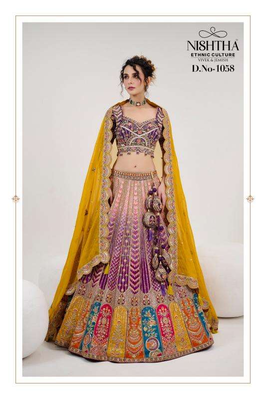 NISHTHA ETHNIC CULTURE PRESENTS BRIDAL VOL-2 1057-1072 DESIGNER FULL STITCH CHANIYA CHOLI CATALOG WHOLESALER AND EXPORTER 