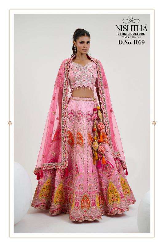 NISHTHA ETHNIC CULTURE PRESENTS BRIDAL VOL-2 1057-1072 DESIGNER FULL STITCH CHANIYA CHOLI CATALOG WHOLESALER AND EXPORTER 