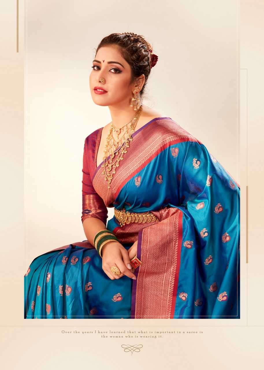 RAJPATH PRESENTS MIHIRA SILK BANARASI PAITHANI SILK ATTRACTIVE SAREES CATALOG WHOLESALER AND EXPORTER 