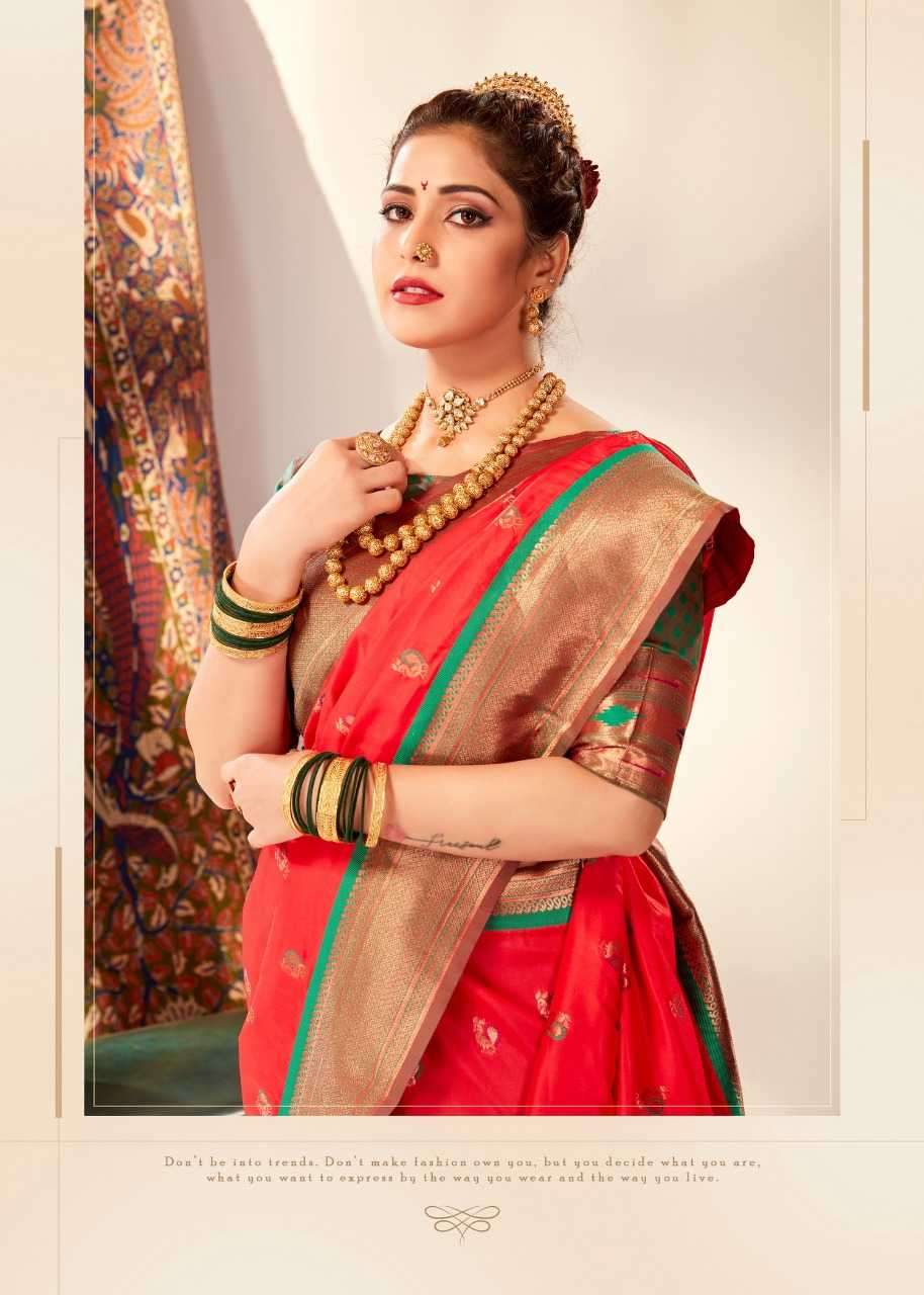 RAJPATH PRESENTS MIHIRA SILK BANARASI PAITHANI SILK ATTRACTIVE SAREES CATALOG WHOLESALER AND EXPORTER 