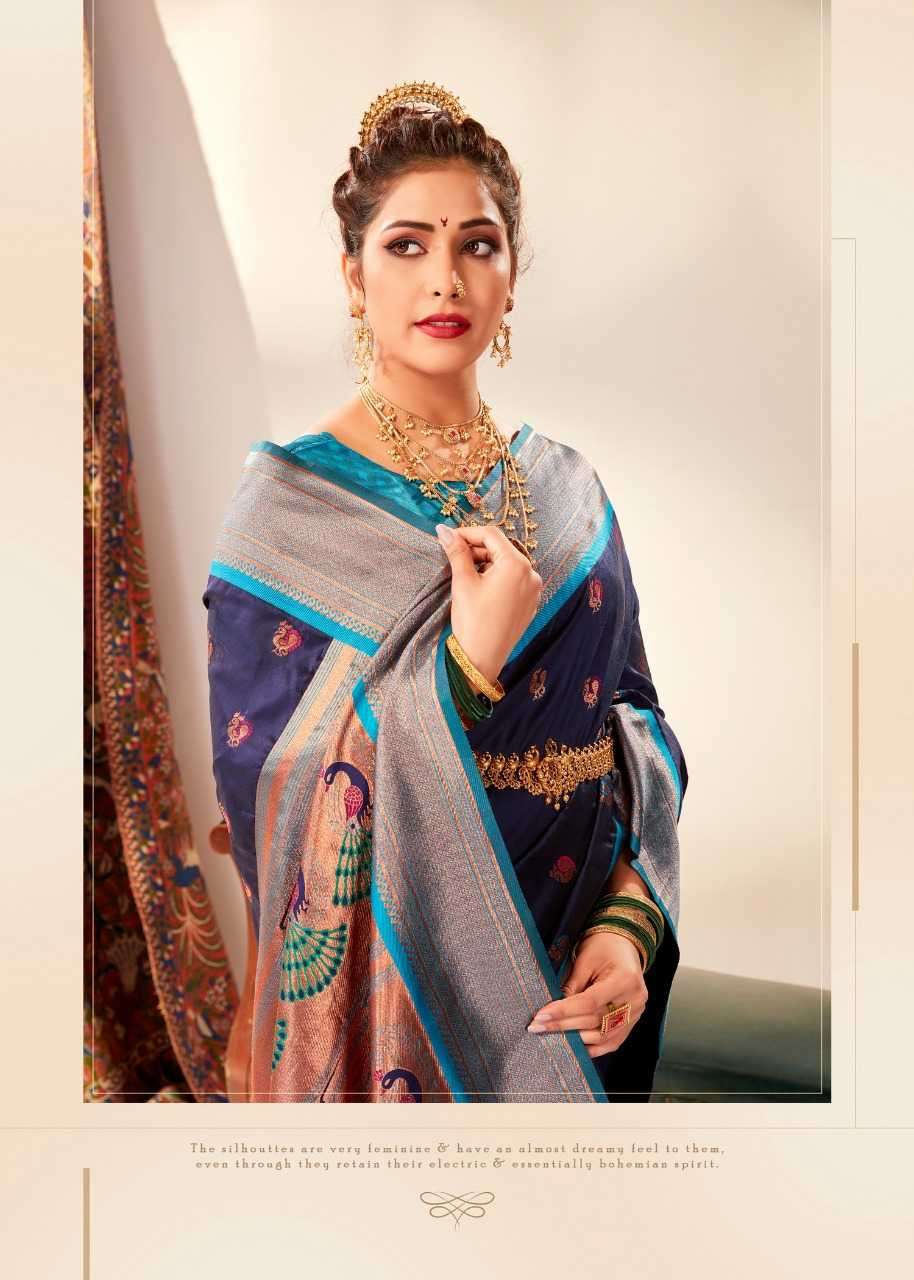 RAJPATH PRESENTS MIHIRA SILK BANARASI PAITHANI SILK ATTRACTIVE SAREES CATALOG WHOLESALER AND EXPORTER 