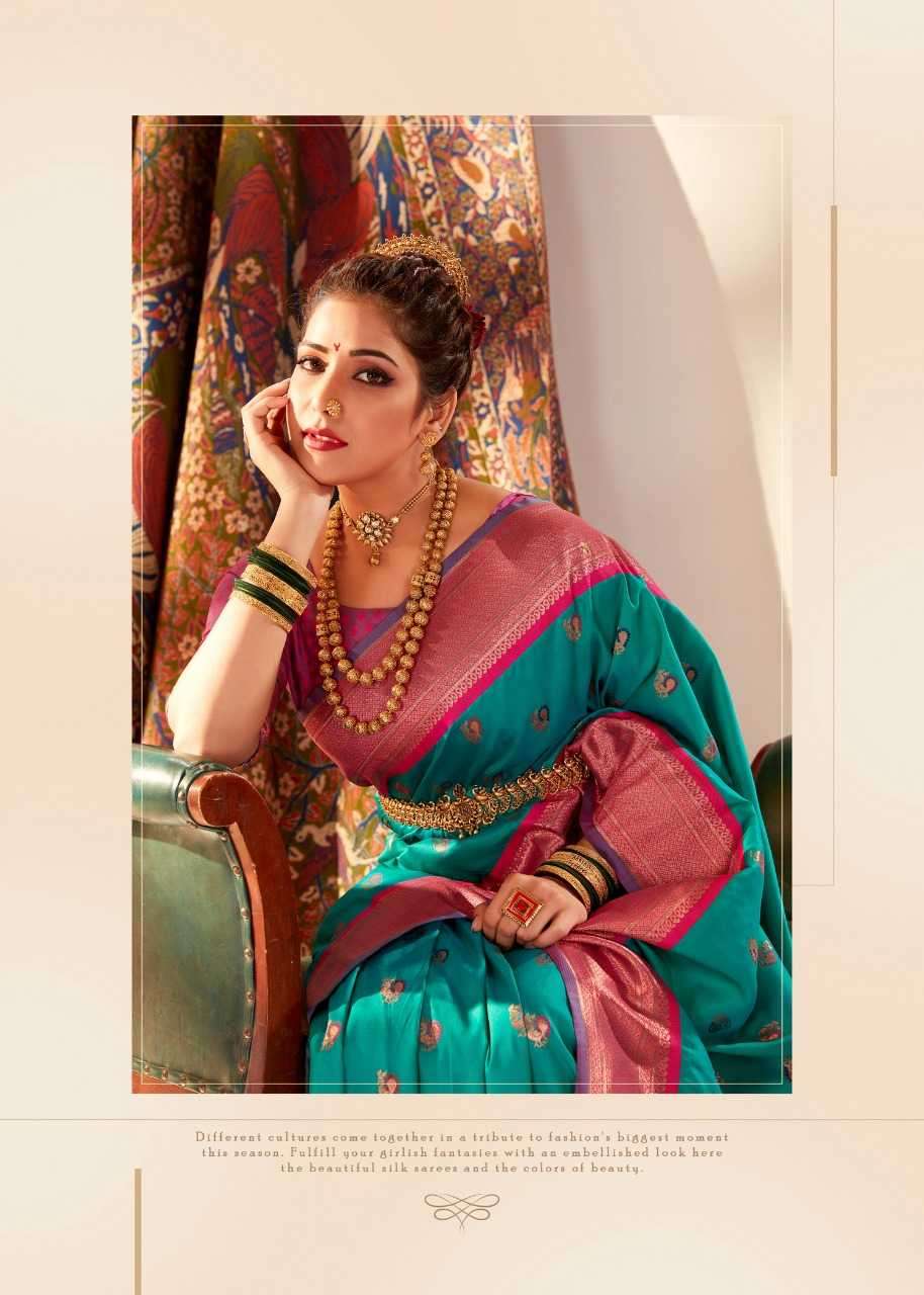 RAJPATH PRESENTS MIHIRA SILK BANARASI PAITHANI SILK ATTRACTIVE SAREES CATALOG WHOLESALER AND EXPORTER 