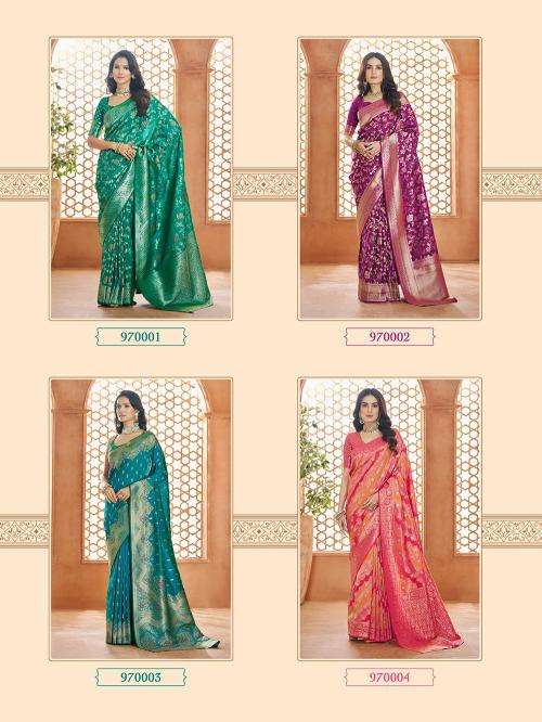 RAJPATH PRESENTS SHVITRI VOL-1 BANARASI SILK ATTRACTIVE LOOK SAREE CATALOG WHOLESALER AND EXPORTER 