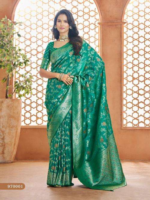 RAJPATH PRESENTS SHVITRI VOL-1 BANARASI SILK ATTRACTIVE LOOK SAREE CATALOG WHOLESALER AND EXPORTER 