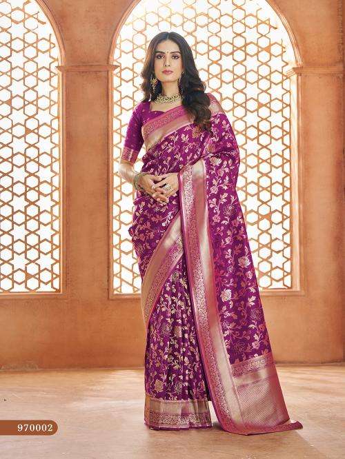 RAJPATH PRESENTS SHVITRI VOL-1 BANARASI SILK ATTRACTIVE LOOK SAREE CATALOG WHOLESALER AND EXPORTER 