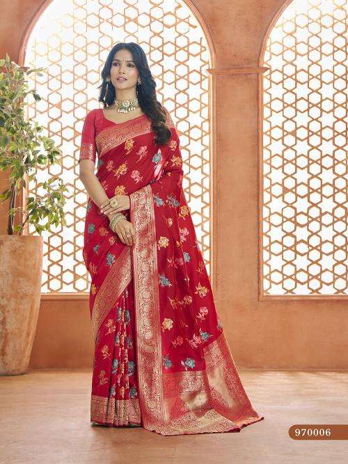 RAJPATH PRESENTS SHVITRI VOL-1 BANARASI SILK ATTRACTIVE LOOK SAREE CATALOG WHOLESALER AND EXPORTER 