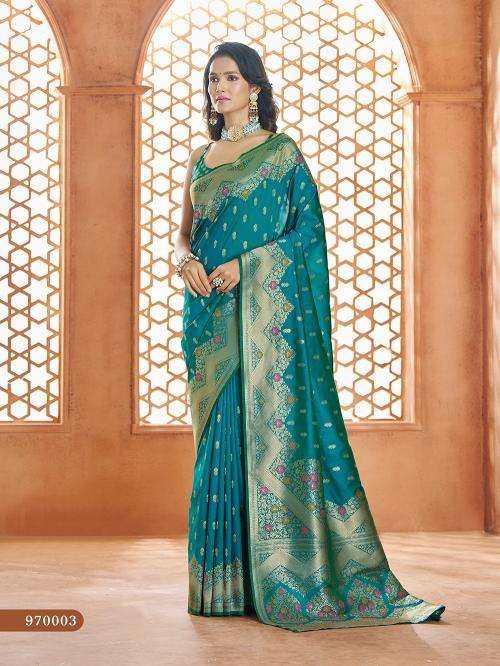 RAJPATH PRESENTS SHVITRI VOL-1 BANARASI SILK ATTRACTIVE LOOK SAREE CATALOG WHOLESALER AND EXPORTER 