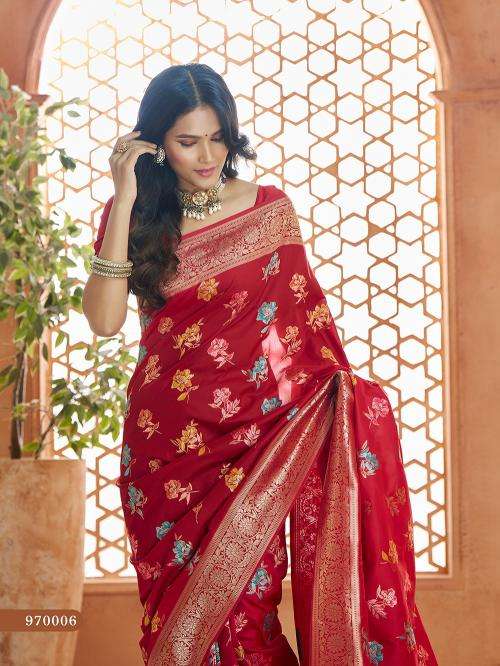 RAJPATH PRESENTS SHVITRI VOL-1 BANARASI SILK ATTRACTIVE LOOK SAREE CATALOG WHOLESALER AND EXPORTER 