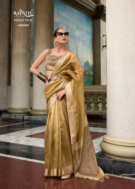 Rajpath Presents Titan Silk Traditional Tissue Silk Party Wear Saree For Women Catalog Wholesaler And Exporter 
