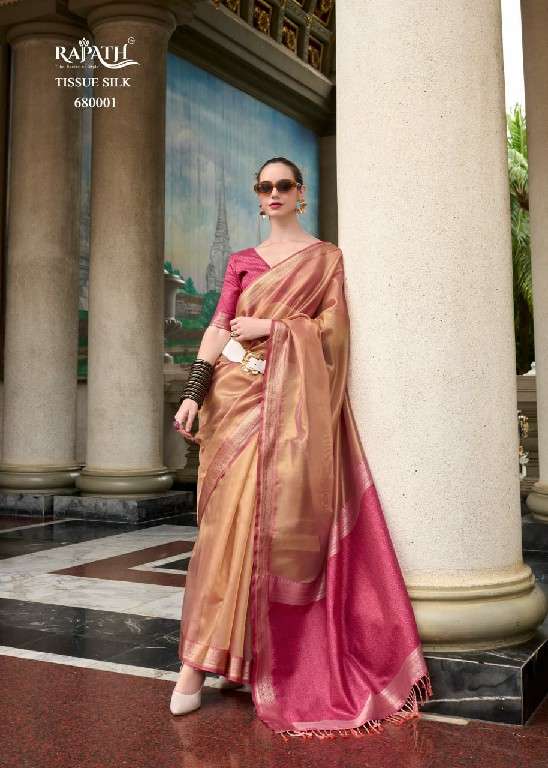 Rajpath Presents Titan Silk Traditional Tissue Silk Party Wear Saree For Women Catalog Wholesaler And Exporter 