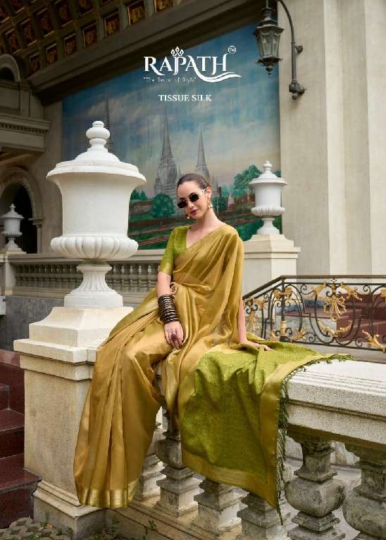 Rajpath Presents Titan Silk Traditional Tissue Silk Party Wear Saree For Women Catalog Wholesaler And Exporter 