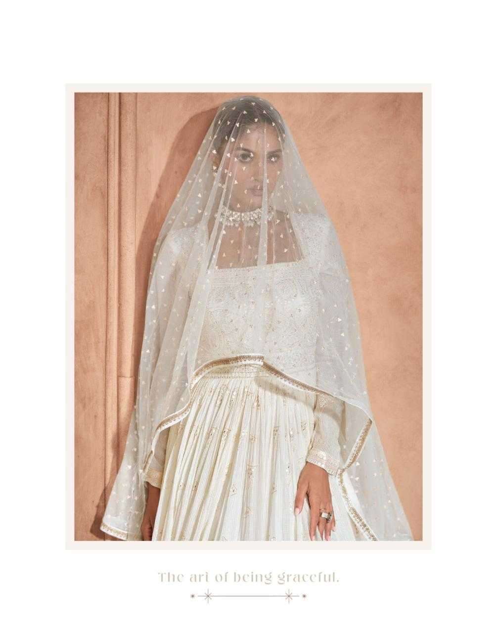 SAYURI DESIGNER PRESENTS IZHAR GEORGETTE FULLY STITCH TRADITIONAL GOWN CATALOG WHOLESALER AND EXPORTER 