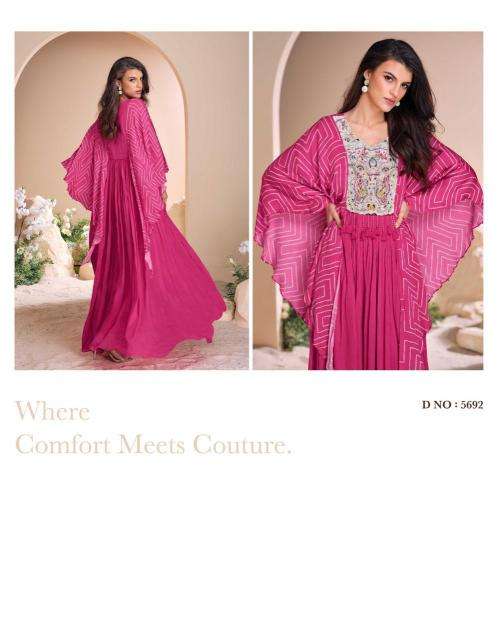 SAYURI DESIGNER PRESENTS MOHEY CHINON SILK READYMADE DESIGNER GOWN CATALOG WHOLESALER AND EXPORTER 