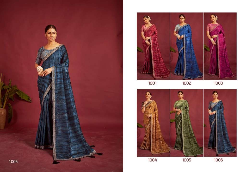 SHUBH SHREE CREATION PRESENTS SHAKUNT COMFORTABLE VELVET TUSSAR SILK SAREES CATALOG WHOLESALER AND EXPORTER 