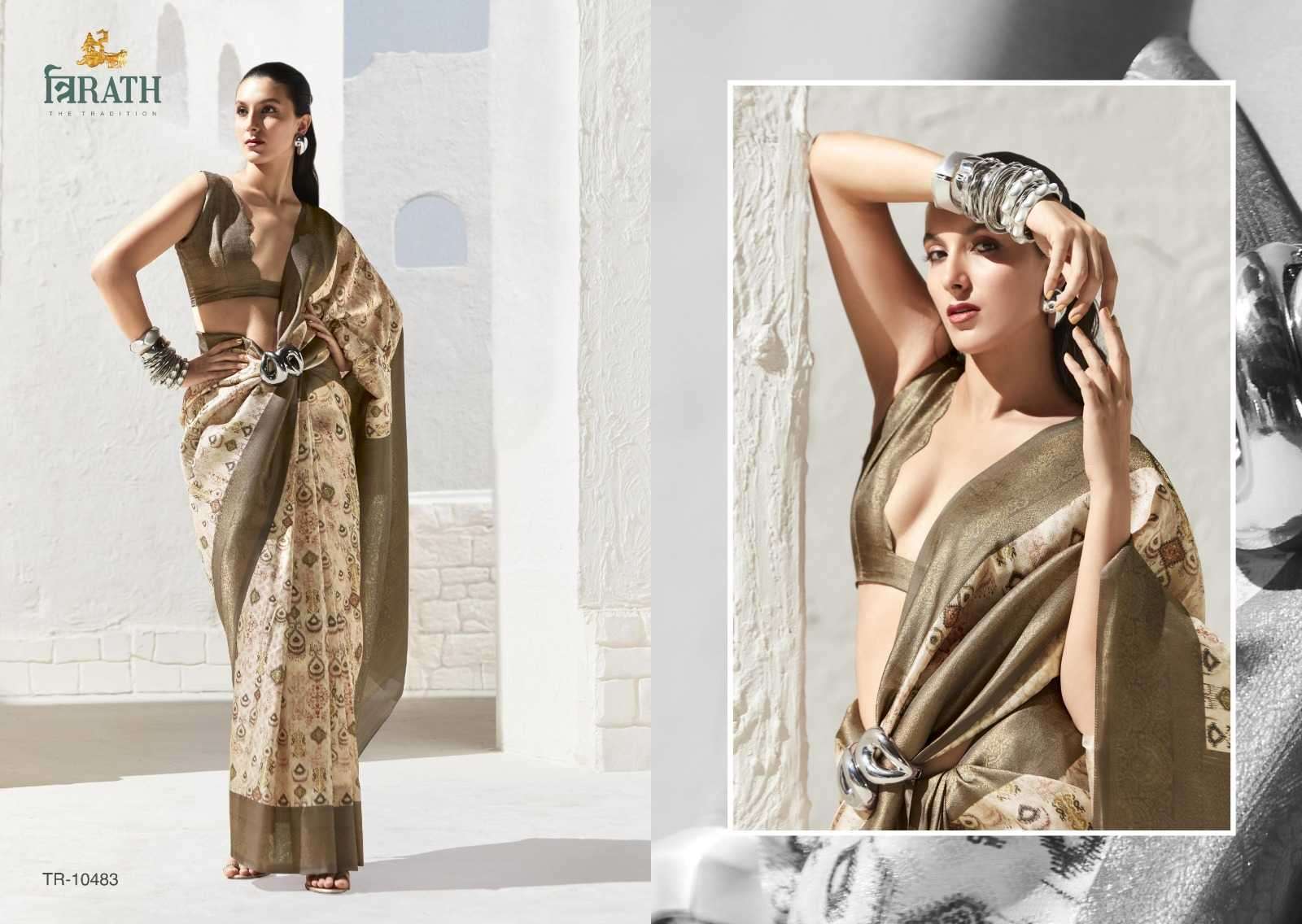 TRIRATH PRESENTS SATVIK VOL-2 10479 TO 10486 DIGITAL PRINT ART SILK SAREES CATALOG WHOLESALER AND EXPORTER 