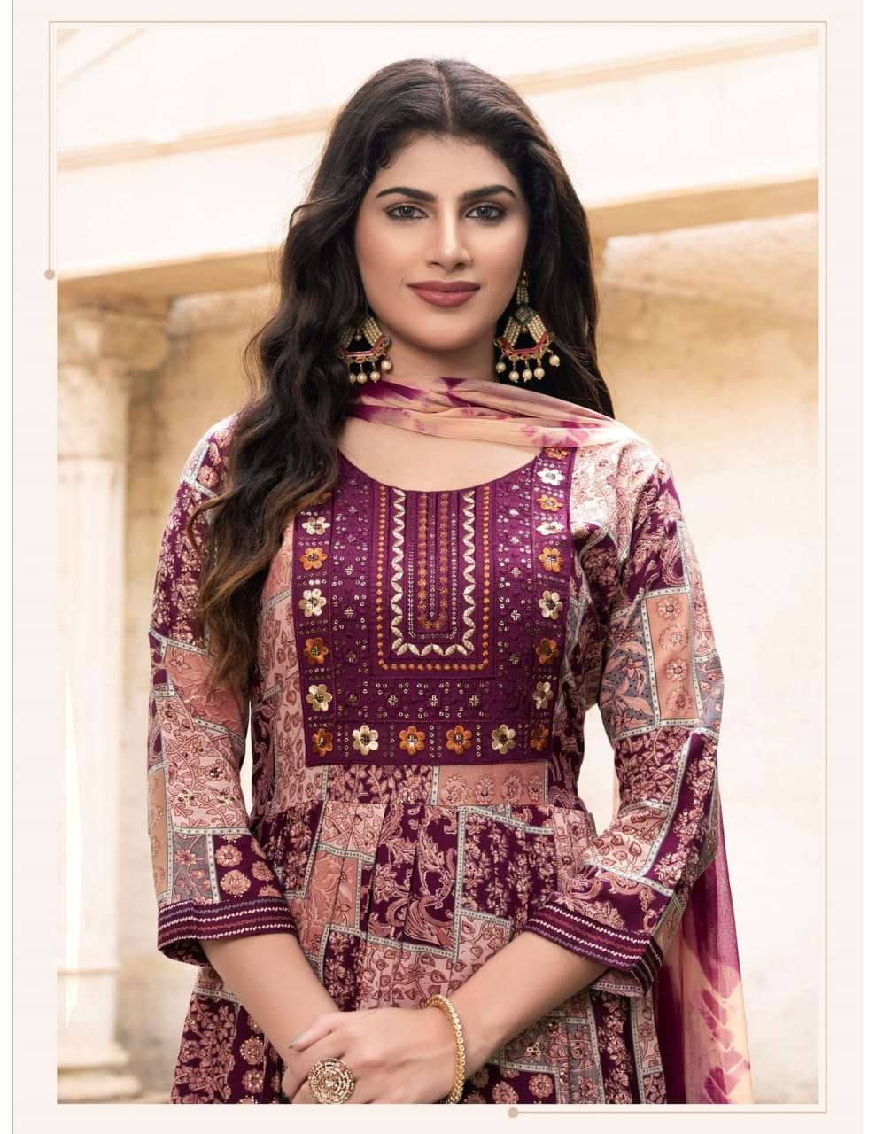 WOMAN SOUL PRESENTS LEHAK VOL-1 DESIGNER FOIL PRINTED NAYRA CUT KURTIS CATALOG WHOLESALER AND EXPORTER 