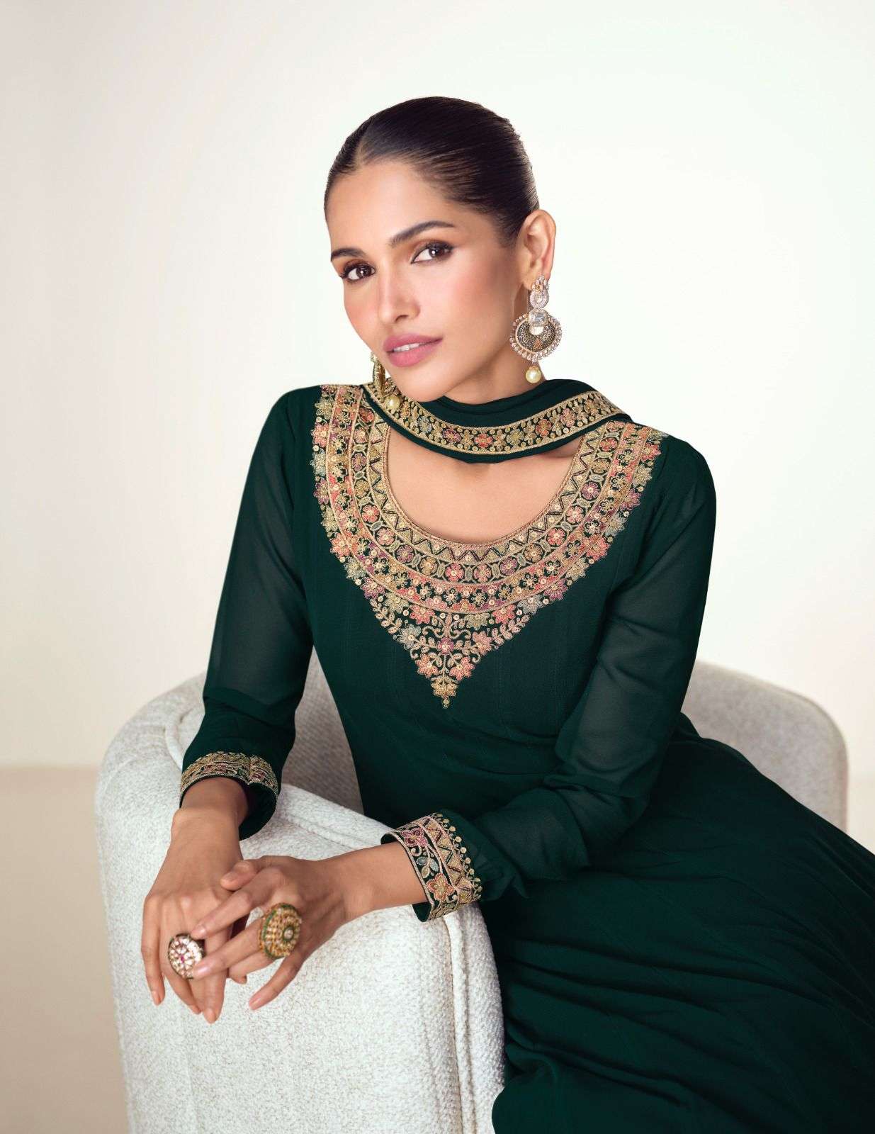 ASHIRWAD PRESENTS VIRASAT EXCLUSIVE DESIGNER GOWN CATALOG COLLECTION WHOLESALER AND EXPORTER IN SURAT