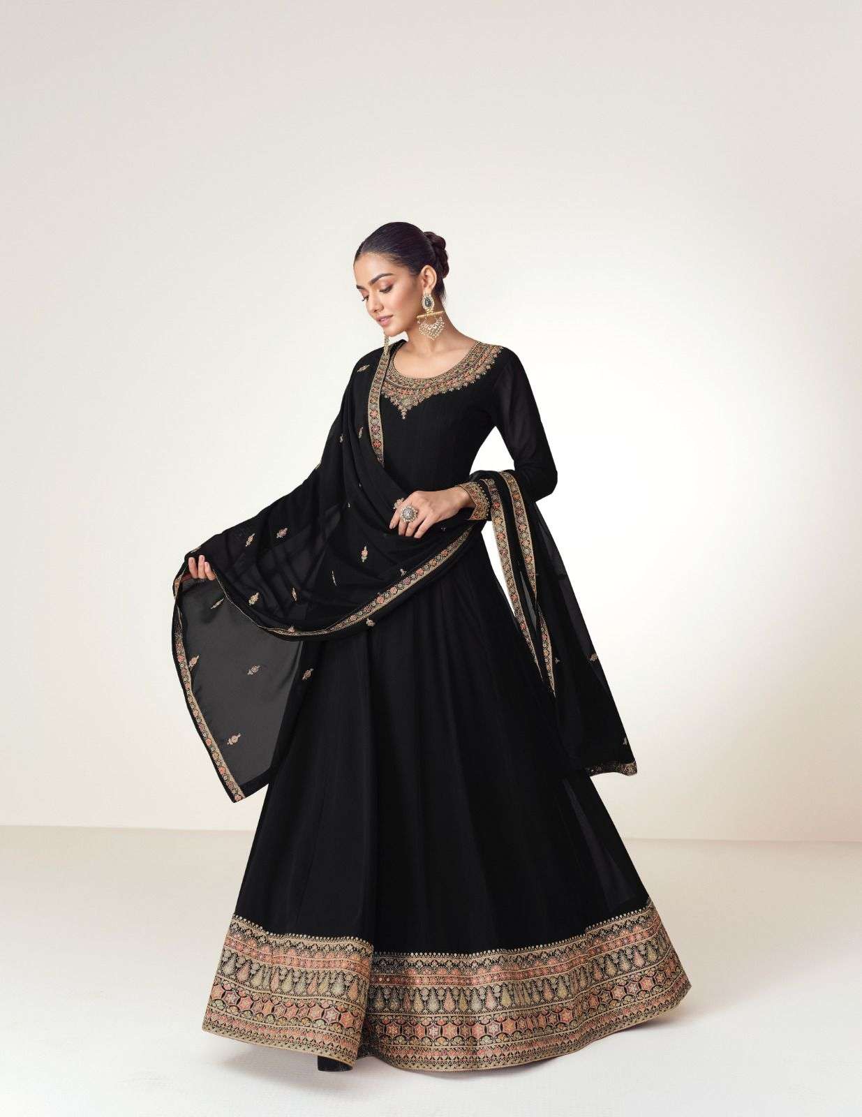 ASHIRWAD PRESENTS VIRASAT EXCLUSIVE DESIGNER GOWN CATALOG COLLECTION WHOLESALER AND EXPORTER IN SURAT