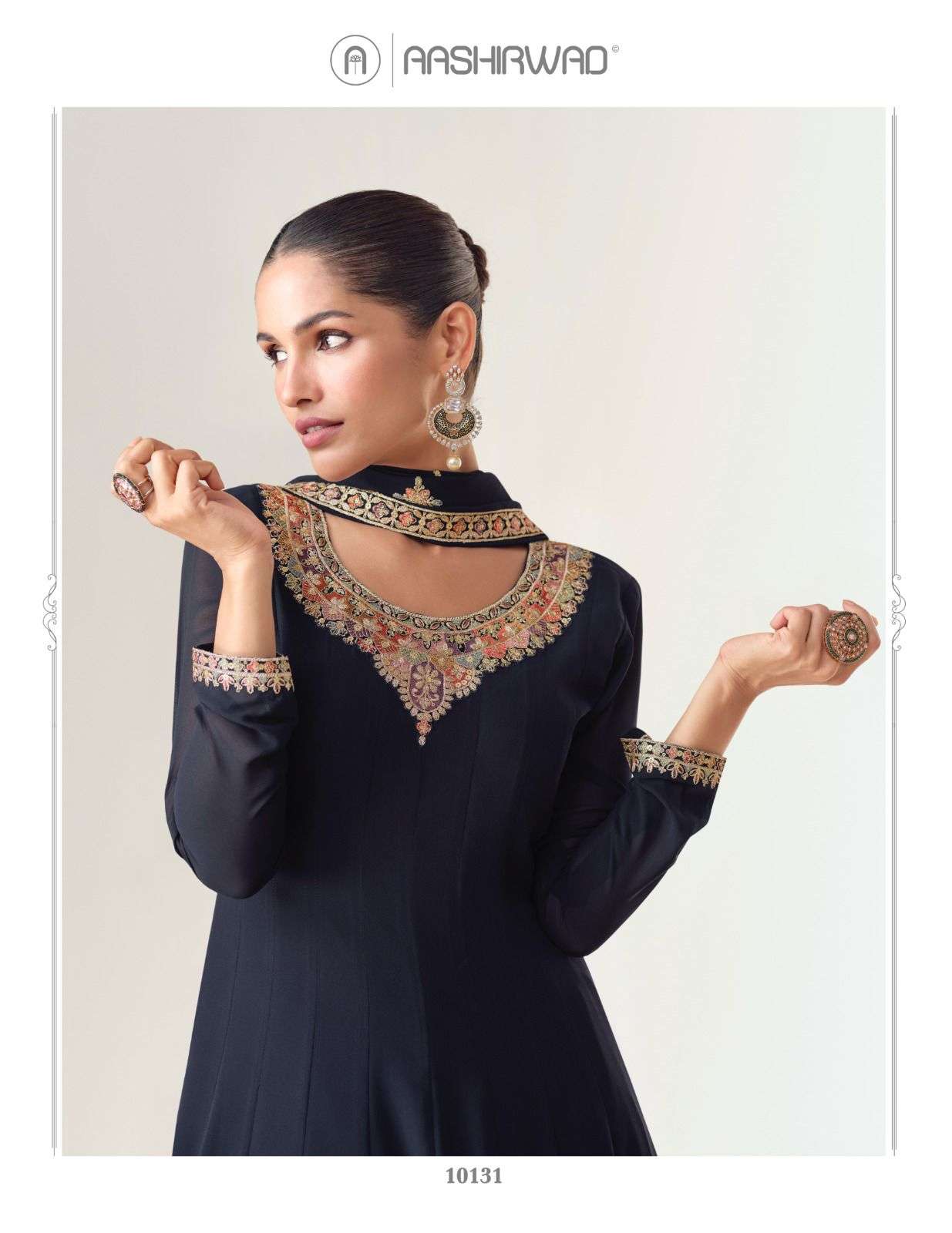 ASHIRWAD PRESENTS VIRASAT EXCLUSIVE DESIGNER GOWN CATALOG COLLECTION WHOLESALER AND EXPORTER IN SURAT