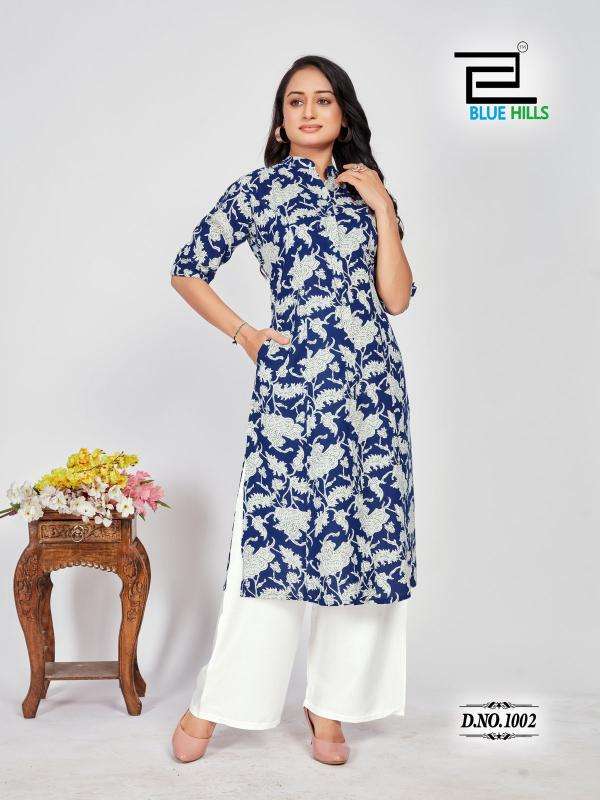 BLUE HILLS PRESENTS MEHER FULLSTITCH RAYON PRINTED PLUS SIZE PRINCESS CUT KURTIS CATALOG WHOLESALER AND EXPORTER 
