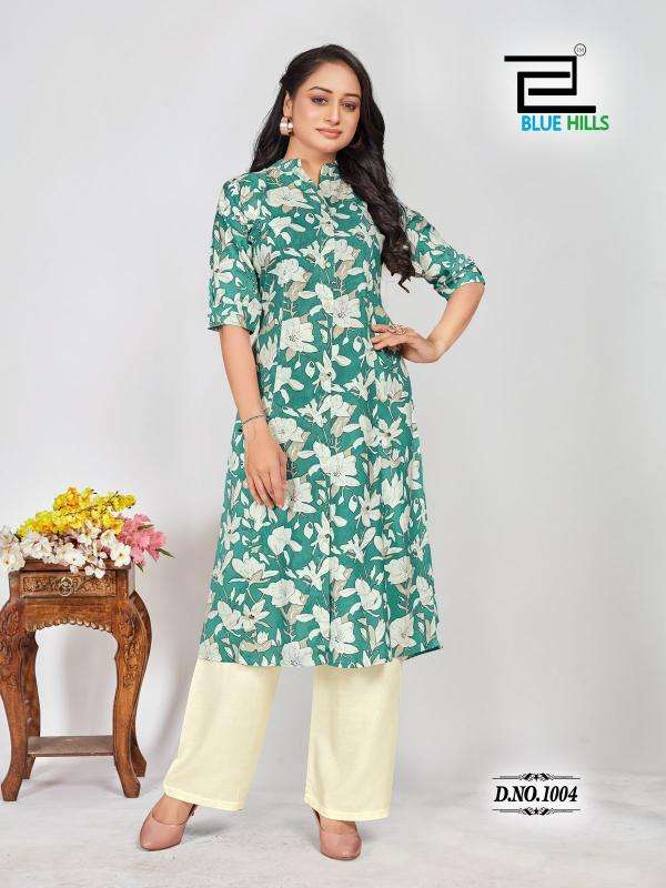BLUE HILLS PRESENTS MEHER FULLSTITCH RAYON PRINTED PLUS SIZE PRINCESS CUT KURTIS CATALOG WHOLESALER AND EXPORTER 