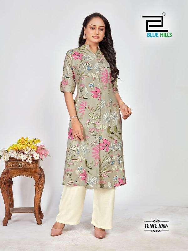 BLUE HILLS PRESENTS MEHER FULLSTITCH RAYON PRINTED PLUS SIZE PRINCESS CUT KURTIS CATALOG WHOLESALER AND EXPORTER 