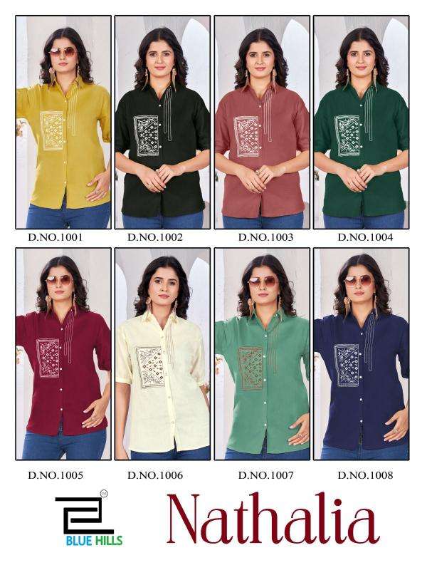 BLUE HILLS PRESENTS NATHALIA READYMADE COTTON WESTERN TOP FOR LADIES CATALOG WHOLESALER AND EXPORTER 