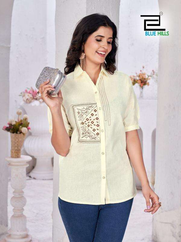 BLUE HILLS PRESENTS NATHALIA READYMADE COTTON WESTERN TOP FOR LADIES CATALOG WHOLESALER AND EXPORTER 