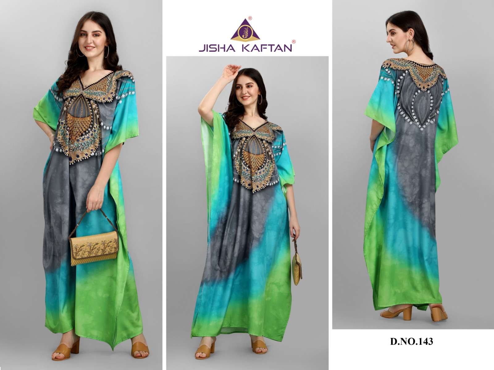 JISHA KAFTAN BY JELITE PRESENTS AFREEN VOLUME-6 FANCY KAFTAN CATALOG WHOLESALER AND EXPORTER 
