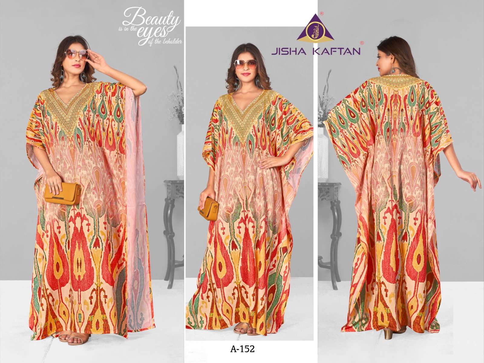 JISHA KAFTAN BY JELITE PRESENTS AFREEN VOLUME-7 FANCY KAFTAN CATALOG WHOLESALER AND EXPORTER 