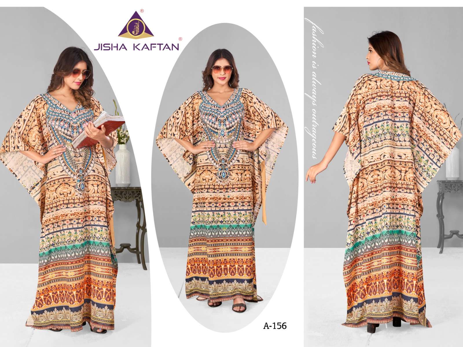 JISHA KAFTAN BY JELITE PRESENTS AFREEN VOLUME-7 FANCY KAFTAN CATALOG WHOLESALER AND EXPORTER 