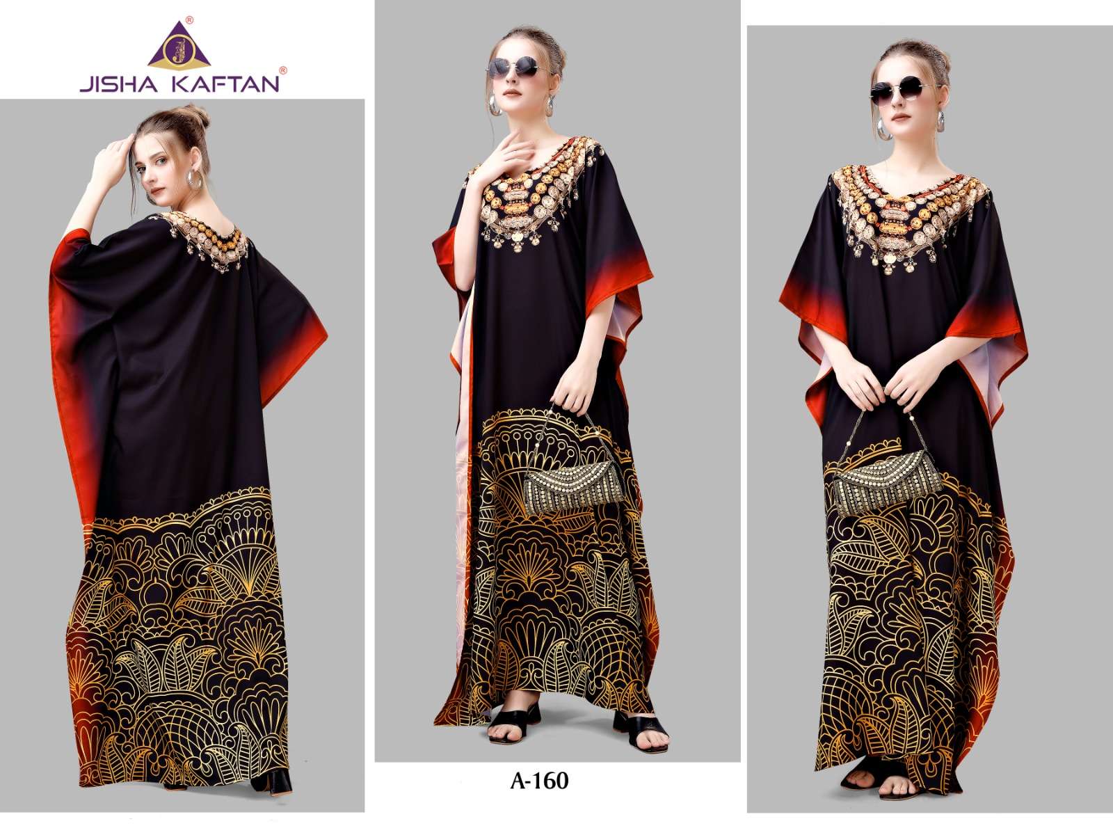 JISHA KAFTAN BY JELITE PRESENTS AFREEN VOLUME-8 FANCY KAFTAN CATALOG WHOLESALER AND EXPORTER 